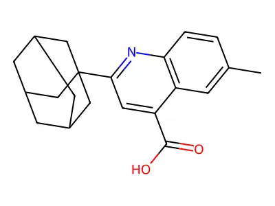 2-Adamantanyl-6-methylquinoline-4-carboxylic acid structure