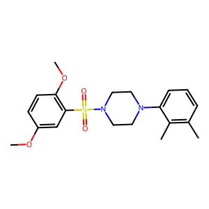 1-(2,5-Dimethoxybenzenesulfonyl)-4-(2,3-dimethylphenyl)piperazine structure