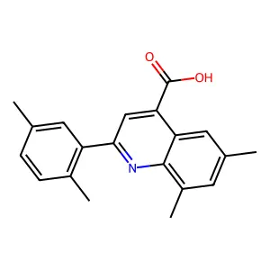 2-(2,5-Dimethylphenyl)-6,8-dimethylquinoline-4-carboxylic acid structure