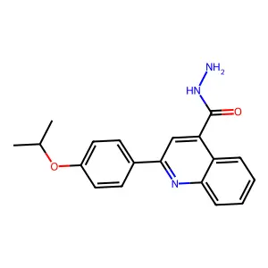 2-(4-Isopropoxyphenyl)quinoline-4-carbohydrazide structure
