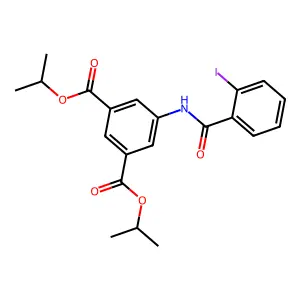 Diisopropyl 5-[(2-iodobenzoyl)amino]isophthalate structure