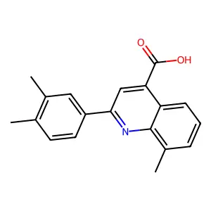 2-(3,4-Dimethylphenyl)-8-methylquinoline-4-carboxylic acid structure