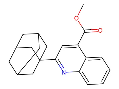 Methyl 2-adamantanylquinoline-4-carboxylate structure
