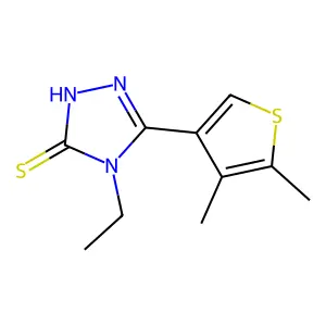 5-(4,5-Dimethylthiophen-3-yl)-4-ethyl-2,4-dihydro-3H-1,2,4-triazole-3-thione structure