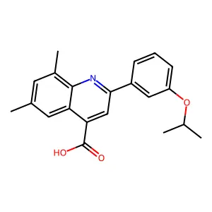 2-(3-Isopropoxyphenyl)-6,8-dimethylquinoline-4-carboxylic acid structure