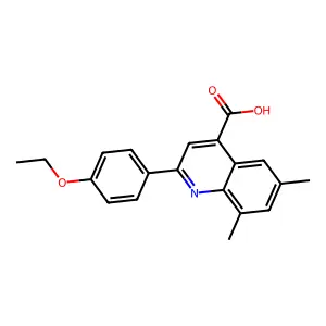 2-(4-Ethoxyphenyl)-6,8-dimethylquinoline-4-carboxylic acid structure