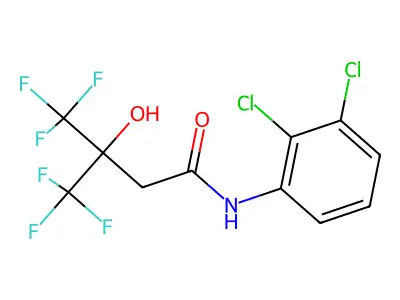 N-(2,3-Dichlorophenyl)-4,4,4-trifluoro-3-hydroxy-3-(trifluoromethyl)butanamide structure