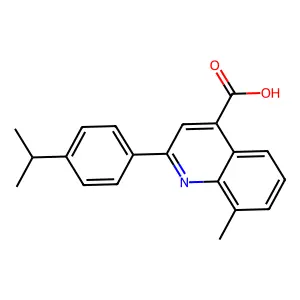 2-(4-Isopropylphenyl)-8-methylquinoline-4-carboxylic acid structure