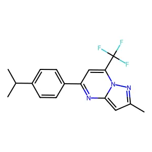 5-(4-Isopropylphenyl)-2-methyl-7-(trifluoromethyl)pyrazolo[1,5-a]pyrimidine structure