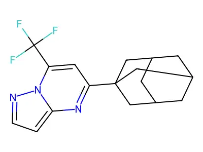 5-(1-Adamantyl)-7-(trifluoromethyl)pyrazolo[1,5-a]pyrimidine structure