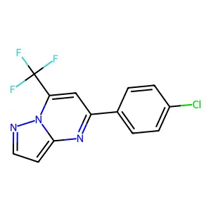 5-(4-Chlorophenyl)-7-(trifluoromethyl)pyrazolo[1,5-a]pyrimidine structure