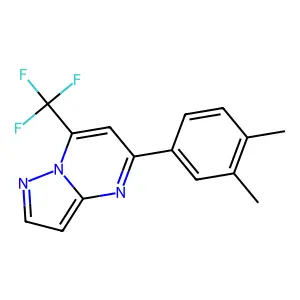 5-(3,4-Dimethylphenyl)-7-(trifluoromethyl)pyrazolo[1,5-a]pyrimidine structure
