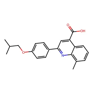2-(4-Isobutoxyphenyl)-8-methylquinoline-4-carboxylic acid structure