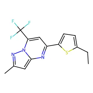 5-(5-Ethylthiophen-2-yl)-2-methyl-7-(trifluoromethyl)pyrazolo[1,5-a]pyrimidine structure