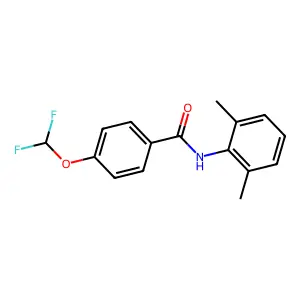 4-(difluoromethoxy)-N-(2,6-dimethylphenyl)benzamide structure
