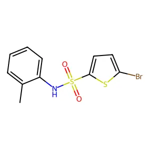 5-bromo-N-(2-methylphenyl)thiophene-2-sulfonamide structure