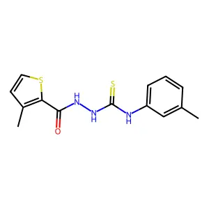 1-(3-Methylphenyl)-3-[(3-methylthiophene-2-carbonyl)amino]thiourea structure