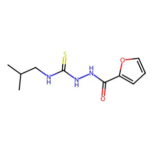 2-(2-furoyl)-N-isobutylhydrazinecarbothioamide structure