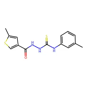 1-(3-Methylphenyl)-3-[[(5-methyl-3-thiophenyl)-oxomethyl]amino]thiourea structure