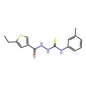 1-[(5-Ethylthiophene-3-carbonyl)amino]-3-(3-methylphenyl)thiourea structure