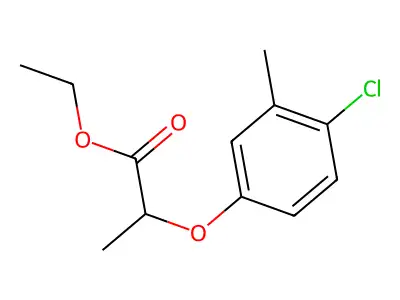 2-(4-Chloro-3-methyl-phenoxy)-propionic acid ethyl ester structure