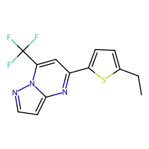 5-(5-Ethyl-2-thienyl)-7-(trifluoromethyl)pyrazolo[1,5-a]pyrimidine structure