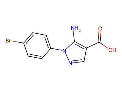 5-Amino-1-(4-bromophenyl)-1H-pyrazole-4-carboxylic acid structure