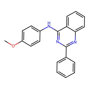N-(4-methoxyphenyl)-2-phenylquinazolin-4-amine structure