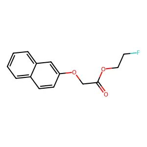 (2-萘氧基)乙酸2-氟乙酯 structure