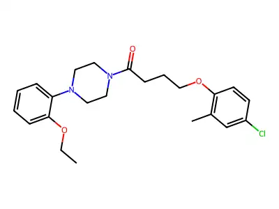 4-(4-Chloro-2-methylphenoxy)-1-[4-(2-ethoxyphenyl)piperazin-1-yl]butan-1-one structure