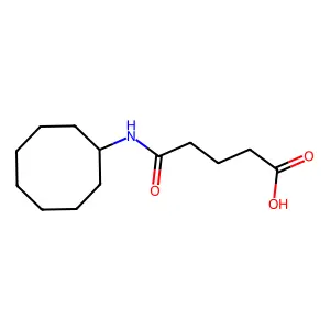 5-(Cyclooctylamino)-5-oxopentanoic acid structure