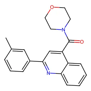 [2-(3-Methylphenyl)quinolin-4-yl]-morpholin-4-ylmethanone structure