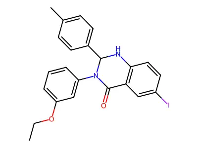 3-(3-Ethoxyphenyl)-6-iodo-2-(4-methylphenyl)-1,2-dihydroquinazolin-4-one structure