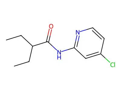 N-(4-chloropyridin-2-yl)-2-ethylbutanamide structure