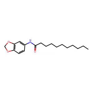 N-(1,3-benzodioxol-5-yl)undecanamide structure