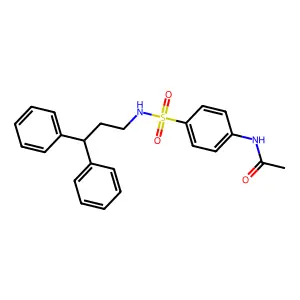 N-[4-(3,3-diphenylpropylsulfamoyl)phenyl]acetamide structure