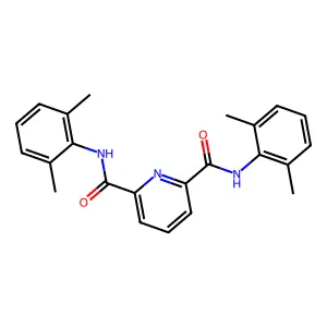 2-N,6-N-bis(2,6-dimethylphenyl)pyridine-2,6-dicarboxamide structure