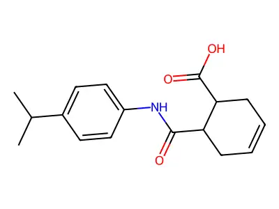 3-Cyclohexene-1-carboxylic acid, 6-[[[4-(1-methylethyl)phenyl]amino]carbonyl]- structure