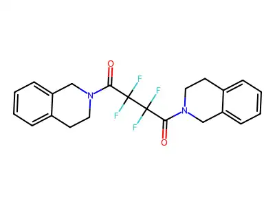 1,4-bis(3,4-dihydro-1H-isoquinolin-2-yl)-2,2,3,3-tetrafluorobutane-1,4-dione structure