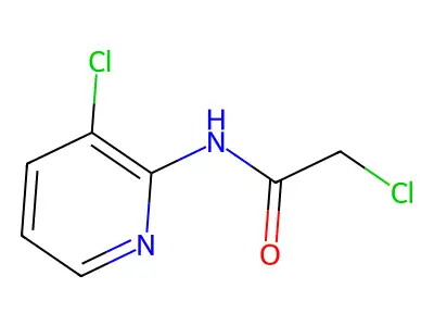 2-chloro-N-(3-chloropyridin-2-yl)acetamide structure