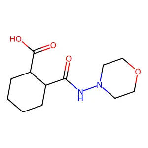 Cyclohexanecarboxylic acid, 2-[(4-morpholinylamino)carbonyl]- structure