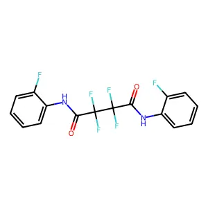 2,2,3,3-tetrafluoro-N,N'-bis(2-fluorophenyl)butanediamide structure