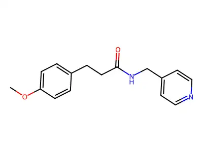 3-(4-methoxyphenyl)-N-(pyridin-4-ylmethyl)propanamide structure