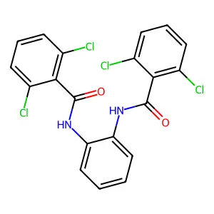 2,6-dichloro-N-{2-[(2,6-dichlorobenzoyl)amino]phenyl}benzamide structure
