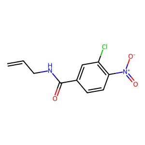 N-allyl-3-chloro-4-nitrobenzamide structure