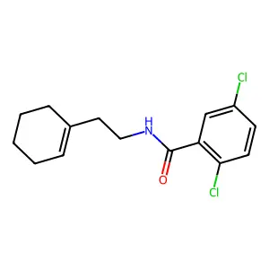 2,5-dichloro-N-[2-(cyclohexen-1-yl)ethyl]benzamide structure