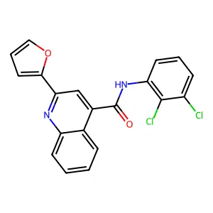 N-(2,3-dichlorophenyl)-2-(2-furyl)-4-quinolinecarboxamide structure