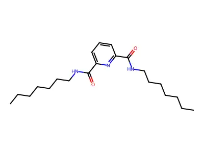 N~2~,N~6~-diheptyl-2,6-pyridinedicarboxamide structure