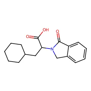 (R)-3-Cyclohexyl-2-(1-oxoisoindolin-2-yl)propanoic acid structure