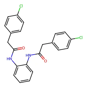 2-(4-chlorophenyl)-N-[2-[[2-(4-chlorophenyl)acetyl]amino]phenyl]acetamide structure